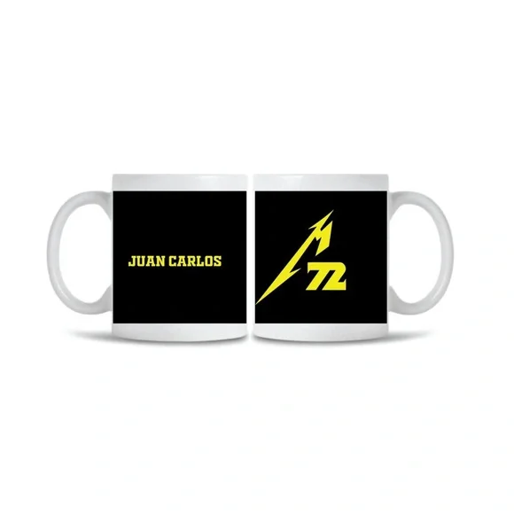 Custom Juan Carlos Mug - Black and Yellow - Picture 1 of 1